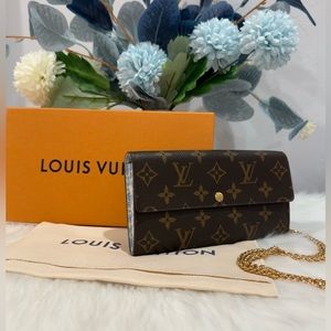 Louis Vuitton Limited Edition Fleuri Sarah Wallet With Box & Dust Bag